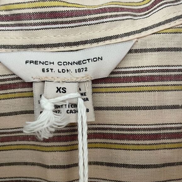 French Connection Oversized Stripe Popover Sleeveless Shirt, NWT - Picture 10 of 11